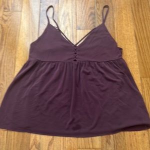Purplish cute and sexy American eagle tank top with unique crossing. Size m